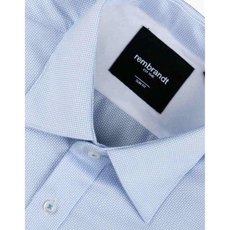 Rembrandt London Light Blue Textured Shirt image number 2